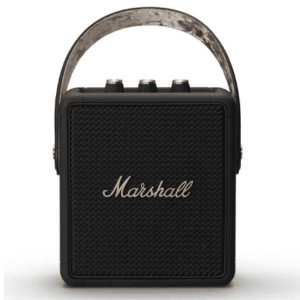 Marshall Stockwell II Portable Bluetooth Speaker with 20  Hours of Portable Playtime   360   Sound   Water Resistant  IPX4    Black   Brass