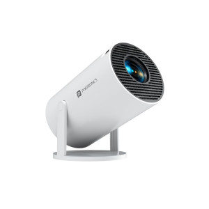 Portronics Beem 440 Smart LED Projector with 720p HD Resolution  Rotatable Design  Built in Streaming Apps  Netflix  Prime Video  Hotstar   2000 Lumens  Screen Mirroring  3 Watts Speaker  White