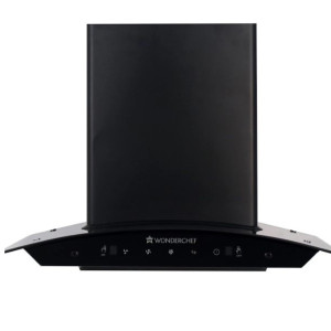 WONDERCHEF Ruby 60 cm Auto Clean Wall Mounted Black 1200 CMH Chimney