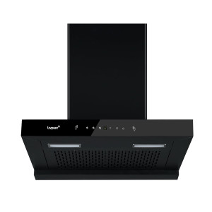 Livpure Ether 60 1350 m3 hr T Shape   Filterless Autoclean Kitchen Chimney  10 Yr Warranty On Motor  2 Yr Comprehensive  Touch   Gesture Control  Black