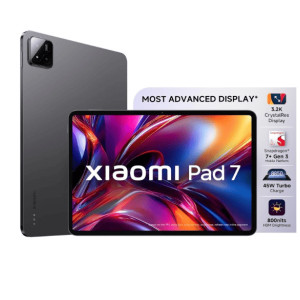 Xiaomi Pad 7  Qualcomm Snapdragon 7  Gen 3  28.35cm 11.16   Display  12GB  256GB  3.2K CrystalRes Display  HyperOS 2  68 Billion  Colours  Dolby Vision Atmos  Quad Speakers  Wi Fi 6e  Graphite Grey