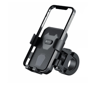 Portronics Mobike 4 Bike Phone Mount with 360   Rotational  Strong Hold for Bicycle  Motorcycle Compatible with 4.7 to 6.8 inch Devices Black