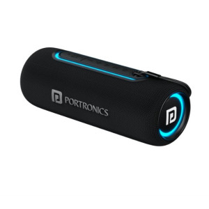 Portronics Resound 2 15W HD Sound Portable Wireless Bluetooth Speaker  in Built Mic  RGB Lights  TWS Connectivity  Bluetooth v5.3  IPX5 Water Resistant  Type C Charging Port Black