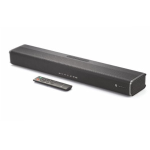 Portronics Sound Slick 5 80W Bluetooth Wireless Soundbar with LED Display  3.5mm Aux in  Supports USB  Optical Input Port  Remote Control Black