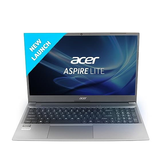 Acer Aspire Lite AMD Ryzen 55500U Premium Thinand Light Laptop16 GBRAM 512GBSSD Windows11 HomeAL 15413962cm156 FullHD Display Metal Body Steel Gray 159KG