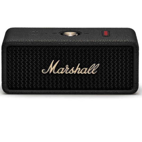 Marshall Emberton III Compact Portable Bluetooth Speaker with 32  Hours of Playtime   360   Sound   Dust   Waterproof  IP67      Black   Brass