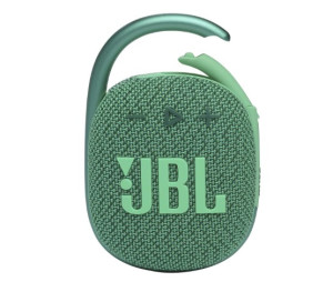 JBL Clip 4 Eco with eco Friendly Recycled Materials   Packaging  Wireless Portable Bluetooth Speaker  Pro Sound  Integrated Carabiner  Dust   Waterproof  Type C  Without Mic  Green