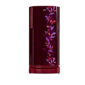 Godrej Single Door Refrigerator 183 Litres 1 Star RD ERIOPLS 205A THF LF WN Leaf Wine