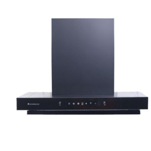 Wonderchef Ruby Sleek 90cm Chimney  Powerful Suction of 1400m3 hr  Auto Clean Function  Oil Collector  Low Noise  Black