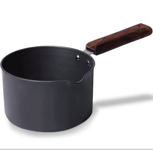 Ebony Hard Anodized 16 cm Nonstick Sauce Pan   Non Stick Sauce Pan   2 L   3.25 mm   Black and Brown