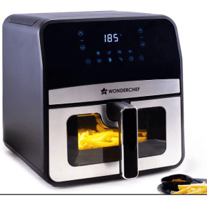 Regenta Digital Air Fryer with Window   1800W  6.5L   Rapid Air Technology   Auto Resume   Shut off   Touch Screen   Fry  Bake  Grill  Roast   2 Year Warranty