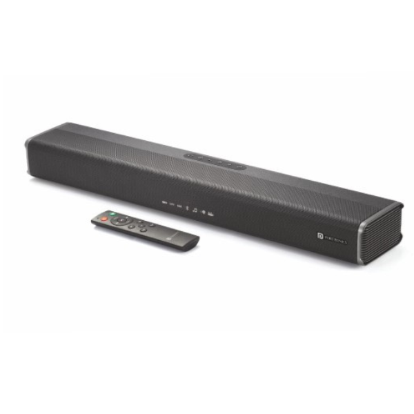 Portronics Sound Slick 5 80W Bluetooth Wireless Soundbar with LED Display  3.5mm Aux in  Supports USB  Optical Input Port  Remote Control Black